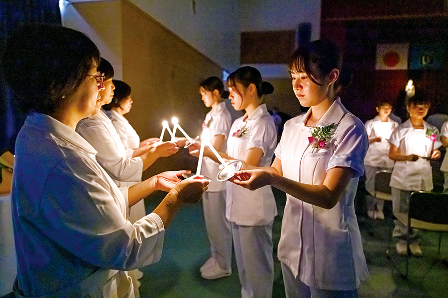 1年看護の決意式