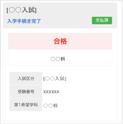 合否の確認